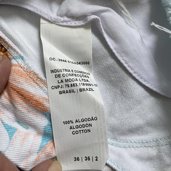 LANCA PERFUME Skirt SZ 8 A1A Mini Low Comfort Cold Washed Denim Made in Brazil - Picture 11 of 12